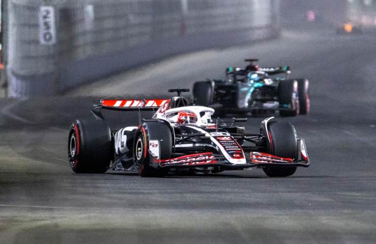 Haas in pista