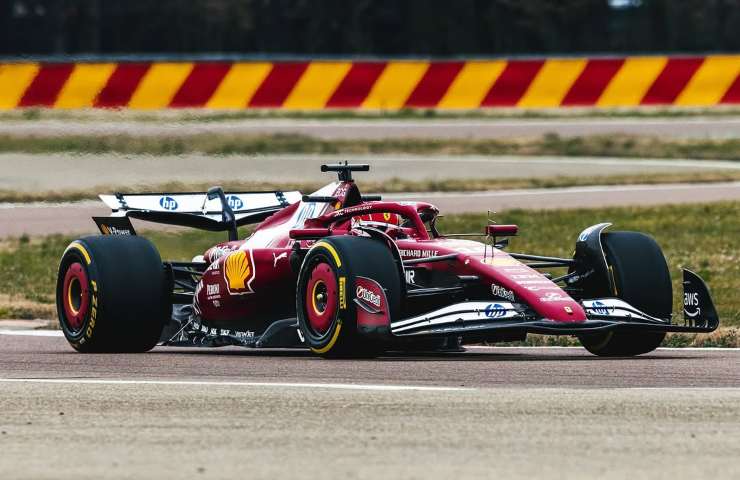 Ferrari SF-25 in pista