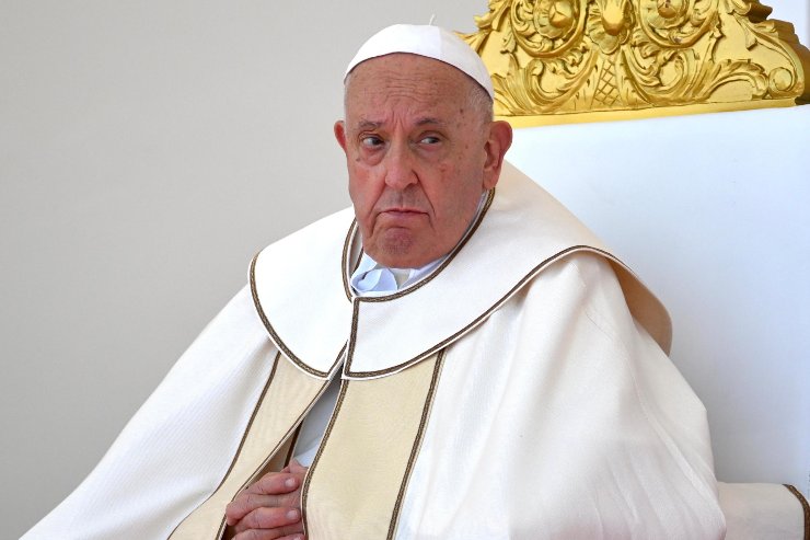 Papa Francesco in primo piano